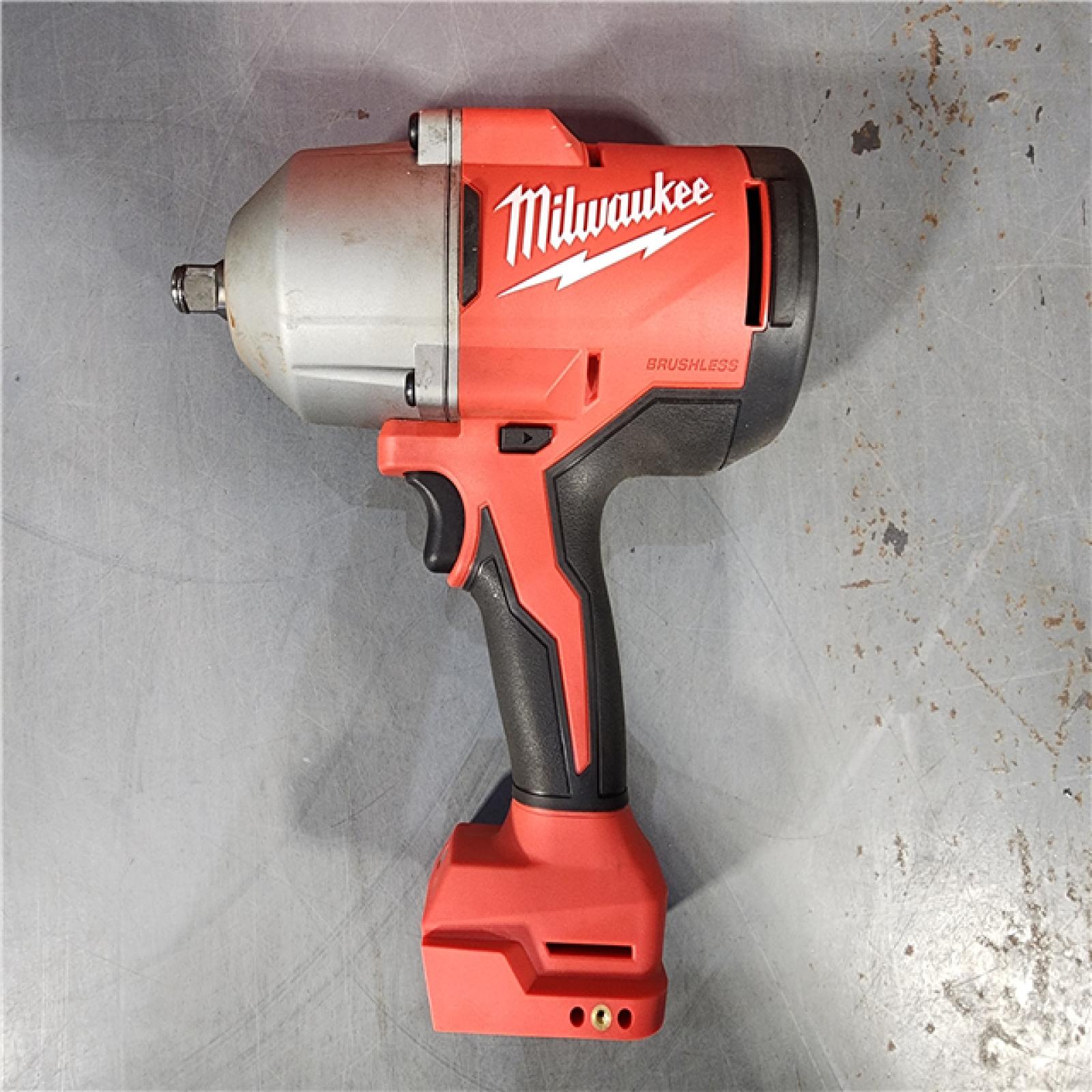 HOUSTON LOCATION - AS-IS Milwaukee 2666-20 M18 18-Volt Lithium-Ion Brushless 1/2 in. High Torque Impact Wrench with Friction Ring (Tool-Only)