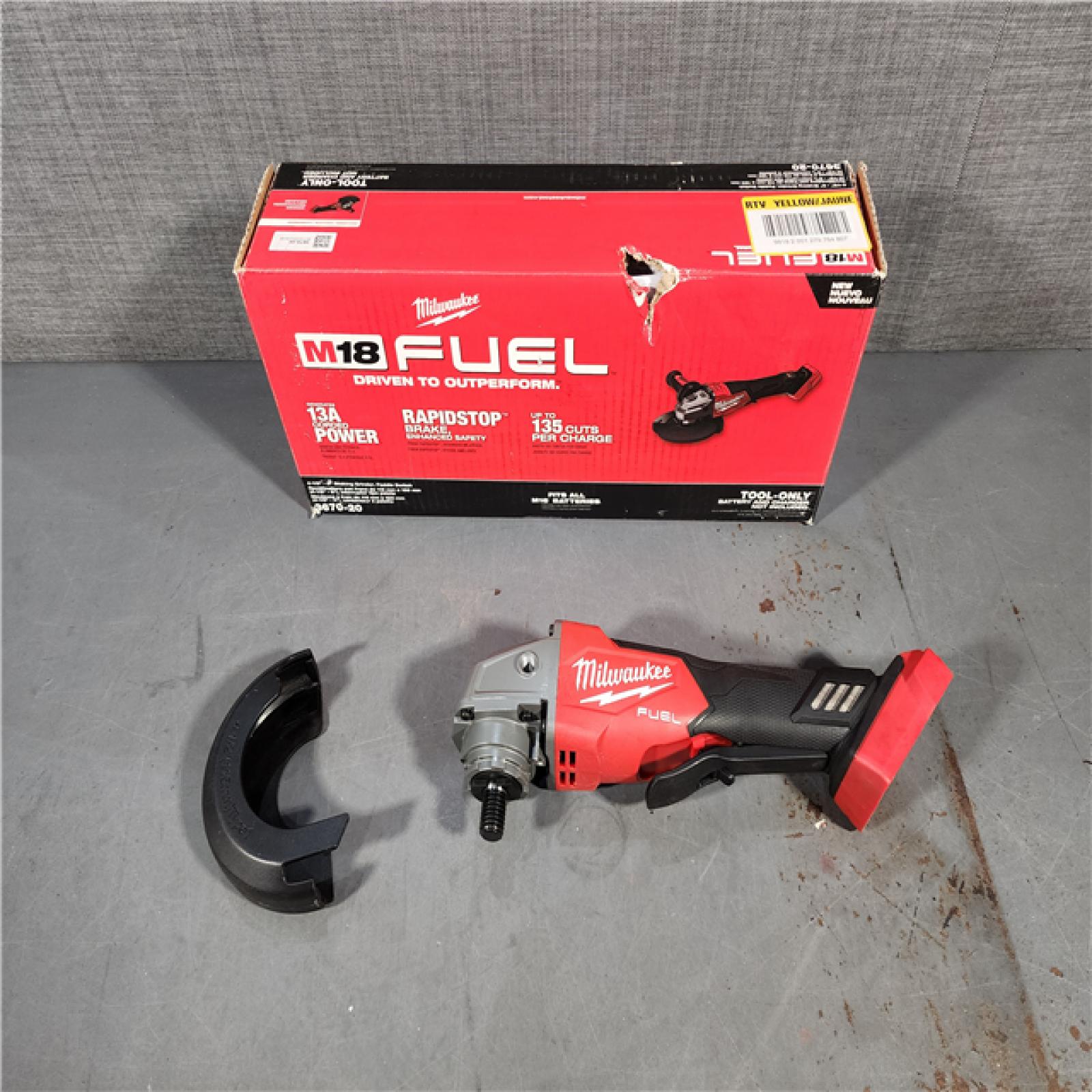 HOUSTON LOCATION - AS-IS Milwaukee M18 FUEL 4-1/2-6 Braking Grinder, Paddle Switch (TOOL ONLY)