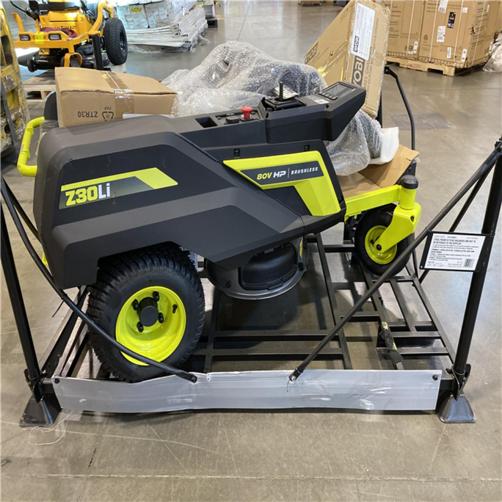 DALLAS LOCATION - RYOBI 30 80V RIDING LAWN MOWER