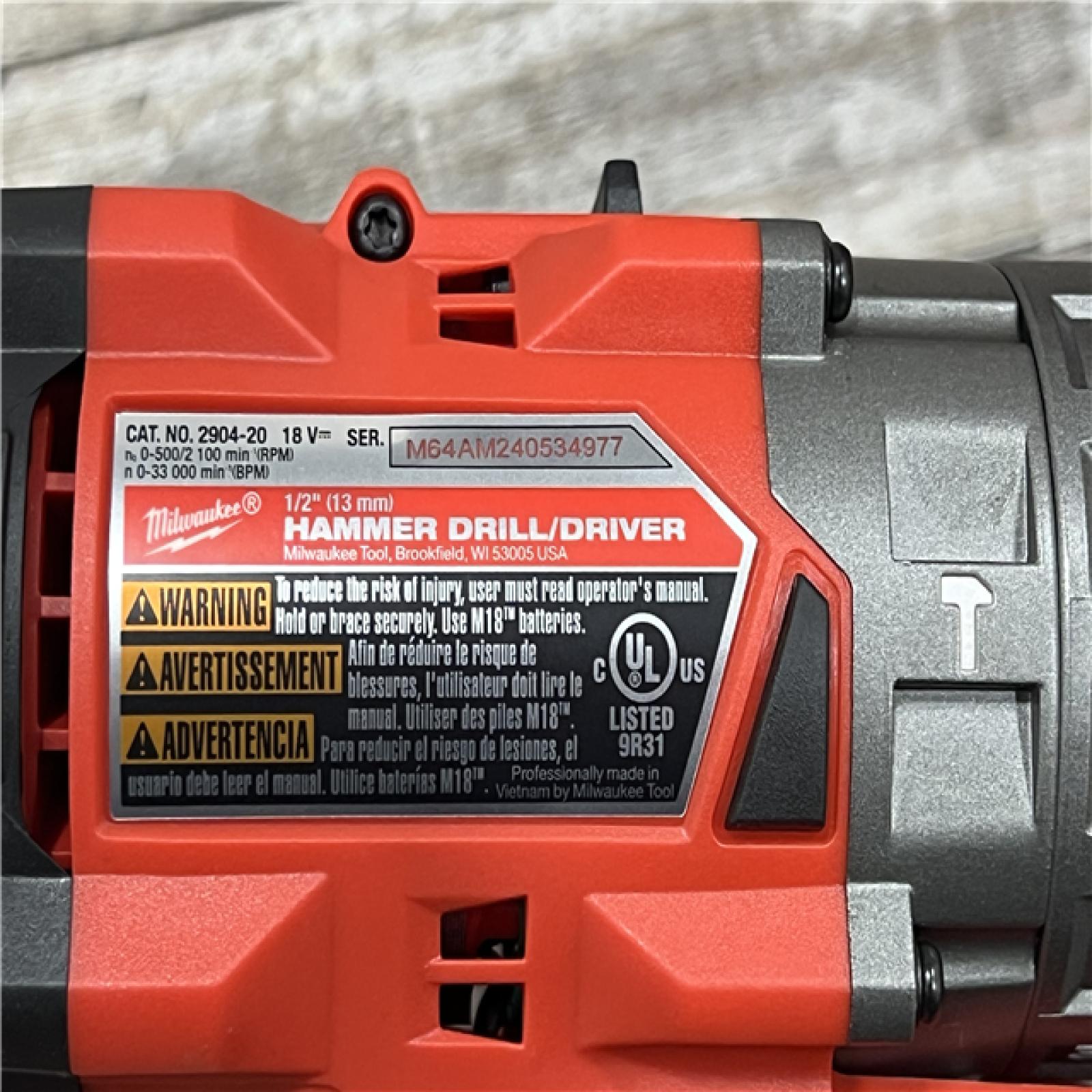 AS-IS Milwaukee M18 FUEL 18V Lithium-Ion Brushless Cordless Hammer Drill and Impact Driver Combo Kit (2-Tool) with 2 Batteries