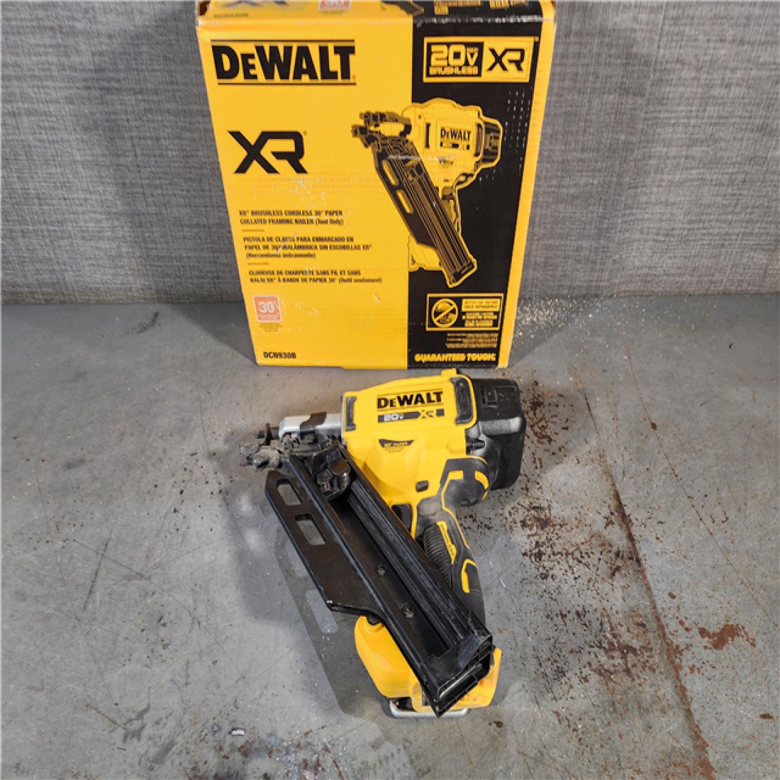 HOUSTON LOCATION - AS-IS DEWALT 20-Volt 30Â° Cordless Framing Nailer (Tool-Only)