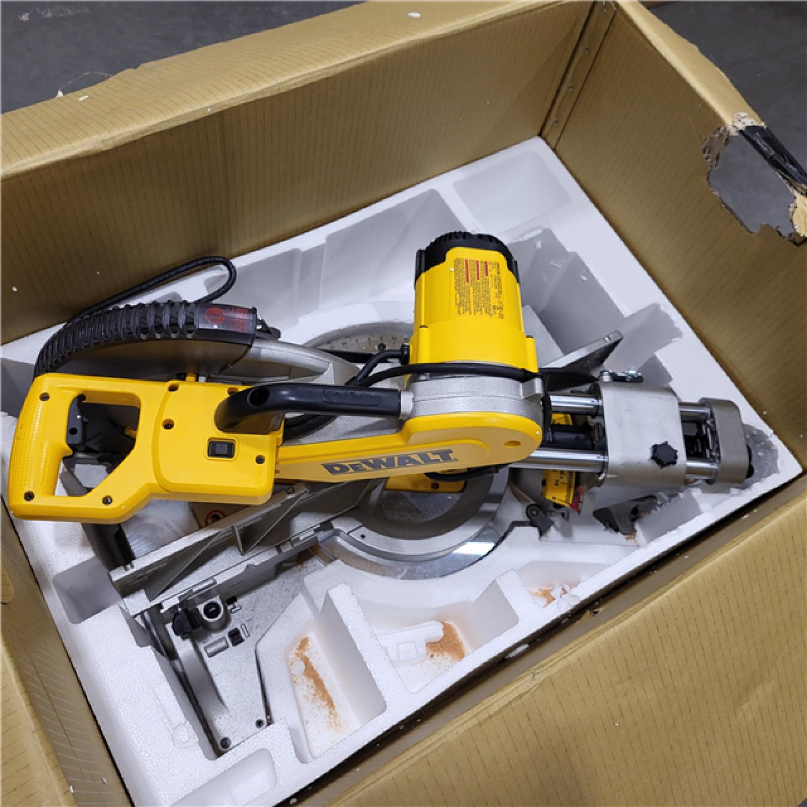 AS-IS 15 Amp Corded 12 in. Double Bevel Sliding Compound Miter Saw with XPS Technology, Blade Wrench and Material Clamp