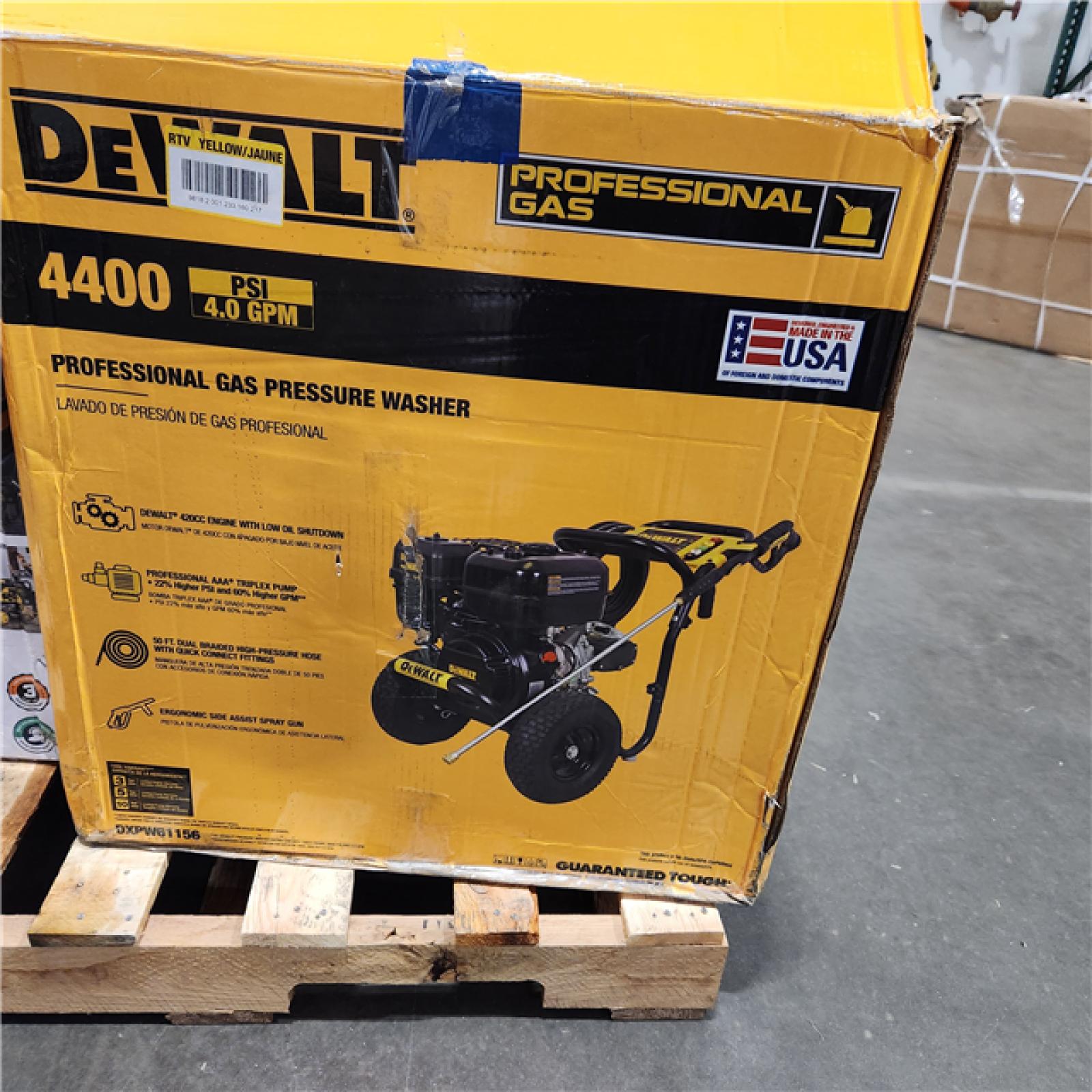 Dallas Location - As-Is DEWALT DXPW61156 4400 psi Gas Pressure Washer