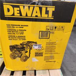 DALLAS LOCATION - AS-IS DEWALT 4400 PSI 4.0 GPM Cold Water Gas Pressure Washer with HONDA GX390 Engine