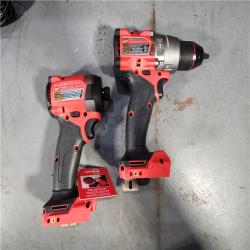 HOUSTON LOCATION - AS-IS (APPEARS LIKE NEW) Milwaukee M18 FUEL 18V Lithium-Ion Brushless Cordless Hammer Drill and Impact Driver Combo Kit (2-Tool) with 2 Batteries