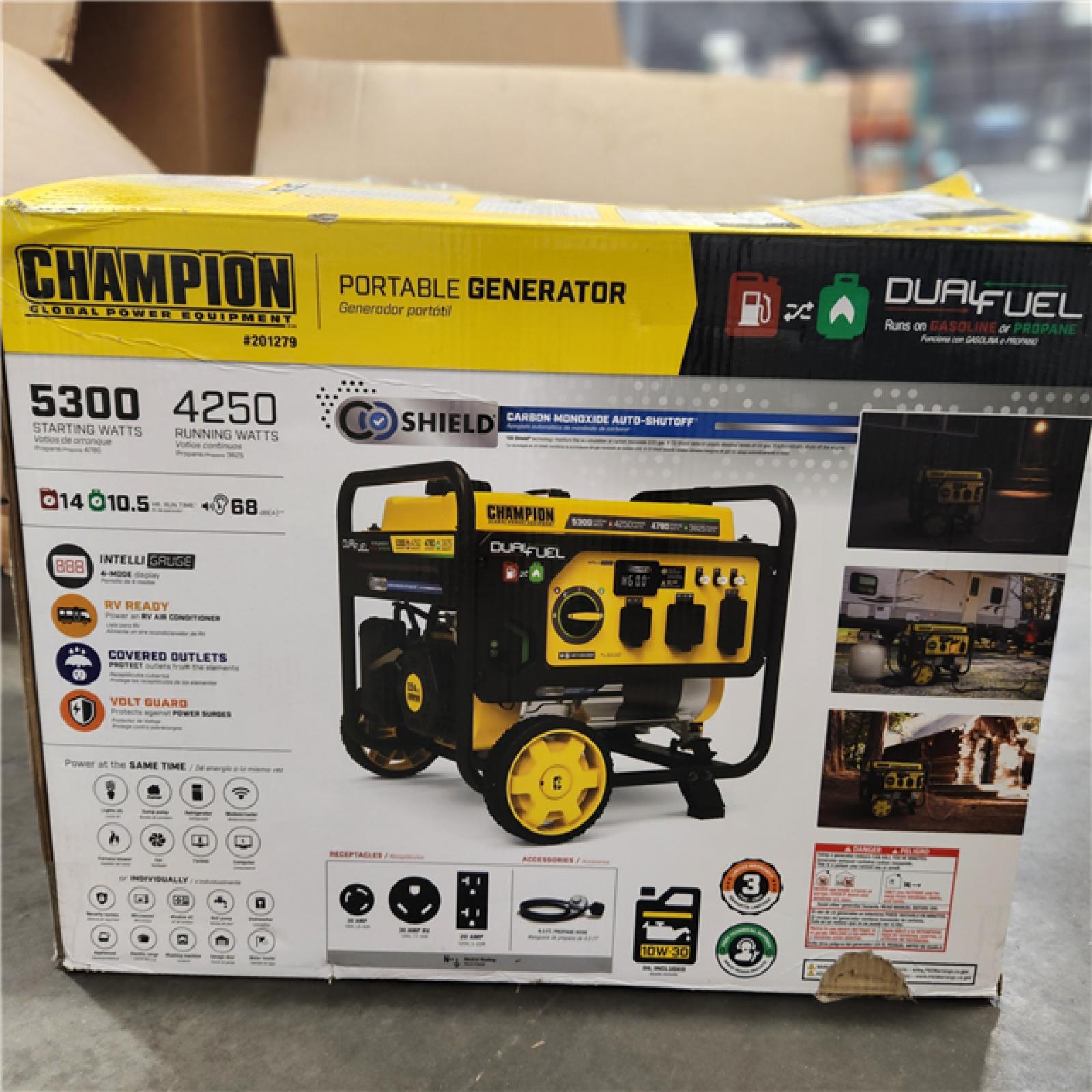 Dallas Location - As-Is Champion Power Equipment 5300/4250-Watt Gasoline Portable Generator