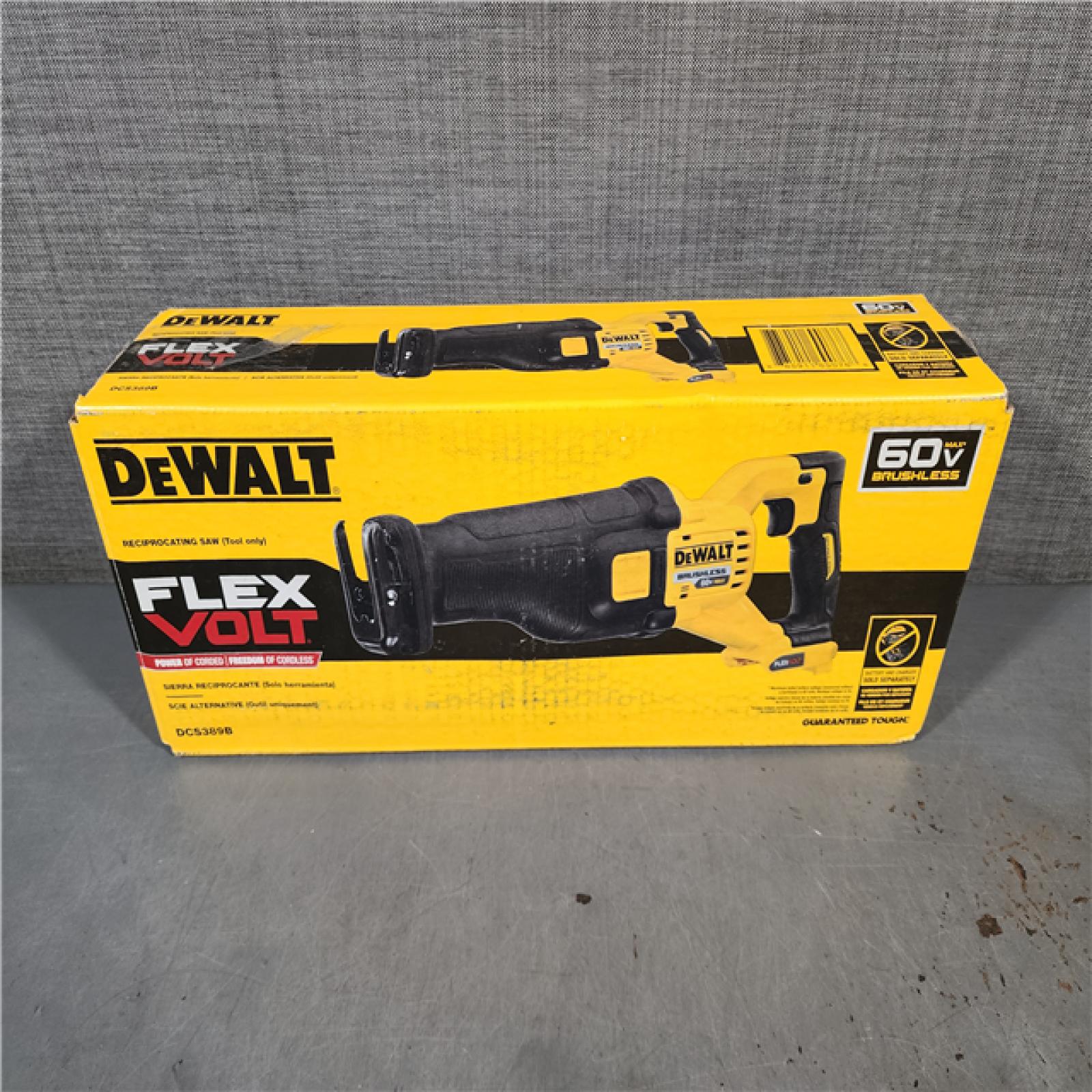 HOUSTON LOCATION - AS-IS DeWalt DCS389B FLEXVOLT 60V MAX Cordless Brushless Reciprocating Saw (Tool-Only)