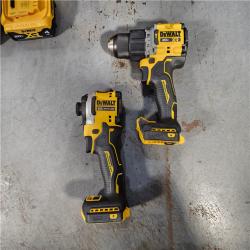 HOUSTON LOCATION - AS-IS (APPEARS LIKE NEW) DEWALT 20V MAX XR Hammer Drill and ATOMIC Impact Driver 2 Tool Cordless Combo Kit with (2) 4.0Ah Batteries, Charger, and Bag