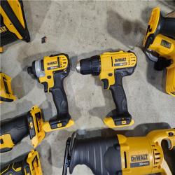 HOUSTON LOCATION - AS-IS (APPEARS LIKE NEW) Dewalt 20V MAX 9-Tool Power-Tool Combo Kit W/ Soft Case Including 2 Batteries & Charger