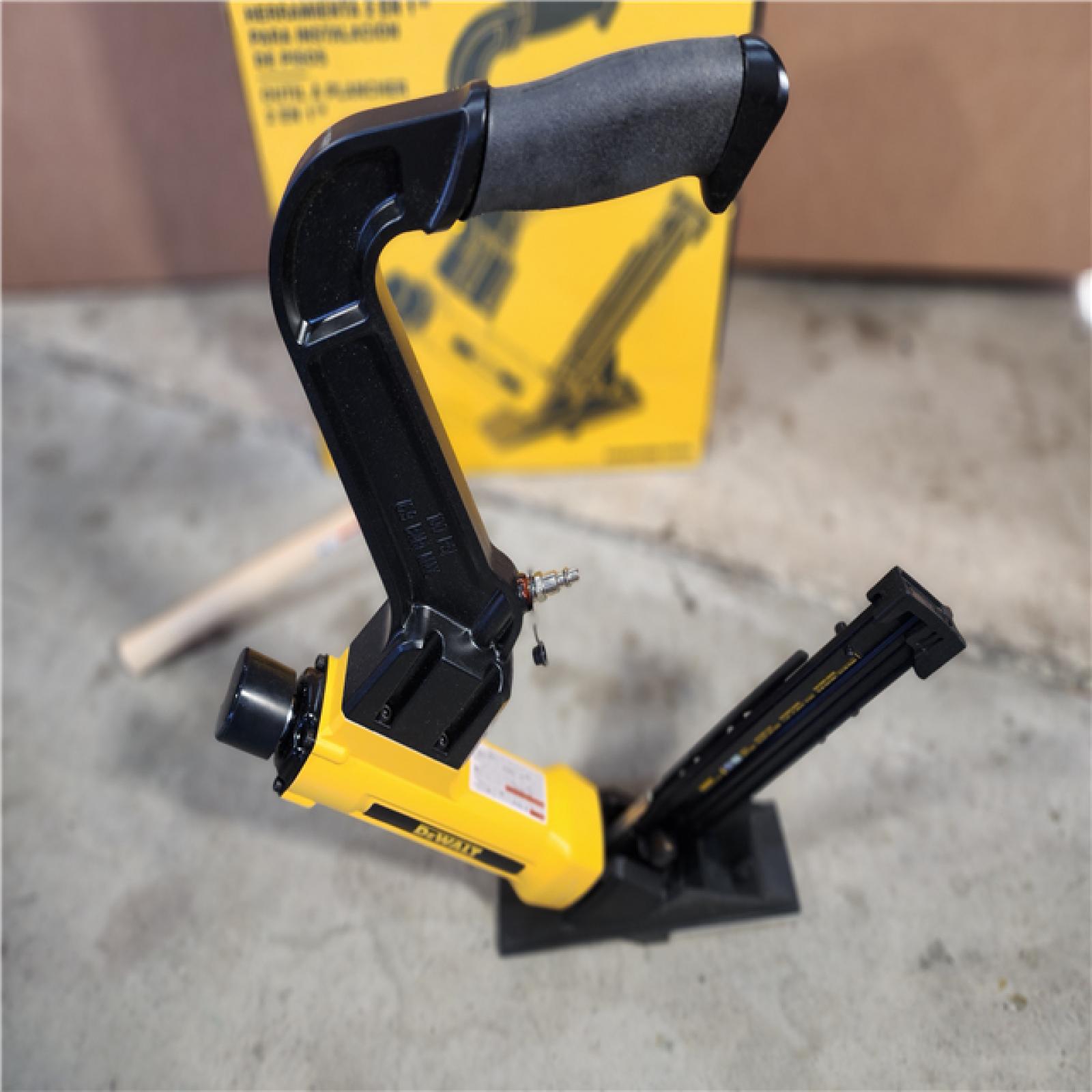 HOUSTON LOCATION - AS-IS DeWalt DWFP12569 15.5-Gauge and 16-Gauge 2-in-1 Pneumatic Flooring Tool