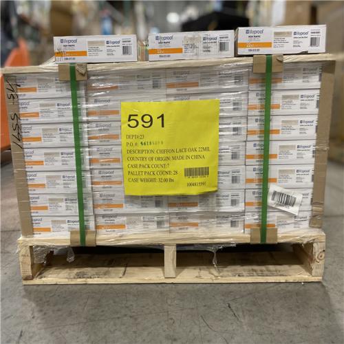 DALLAS LOCATION - Lifeproof Chiffon Lace Oak 22 MIL x 8.7 in. W x 48 in. L Click Lock Waterproof Luxury Vinyl Plank Flooring PALLET - (31 UNITS)