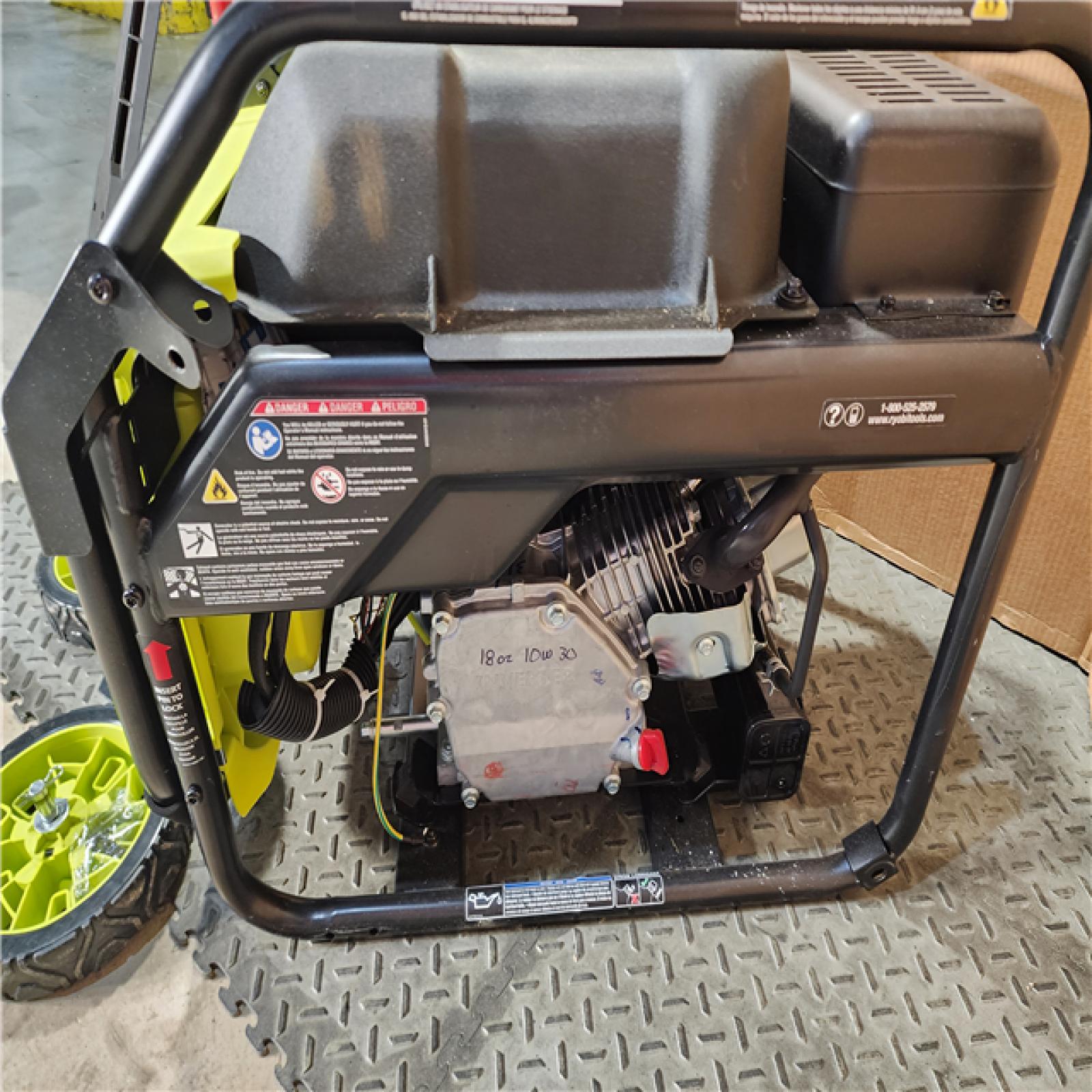 HOUSTON LOCATION - AS-IS (APPEARS LIKE NEW) RYOBI 4000-Watt Recoil Start Gasoline Powered Digital Inverter Generator with CO Shutdown