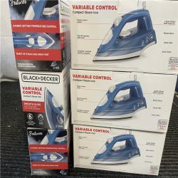 Black and decker variable deals control compact steam iron