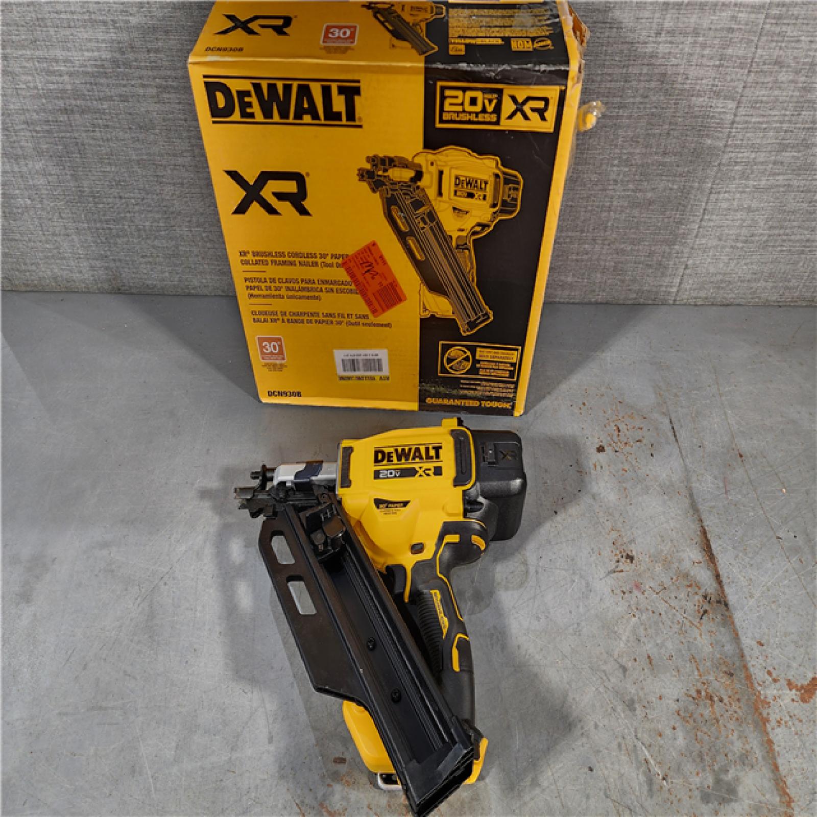 HOUSTON LOCATION - AS-IS DEWALT 20-Volt 30Â° Cordless Framing Nailer (Tool-Only)