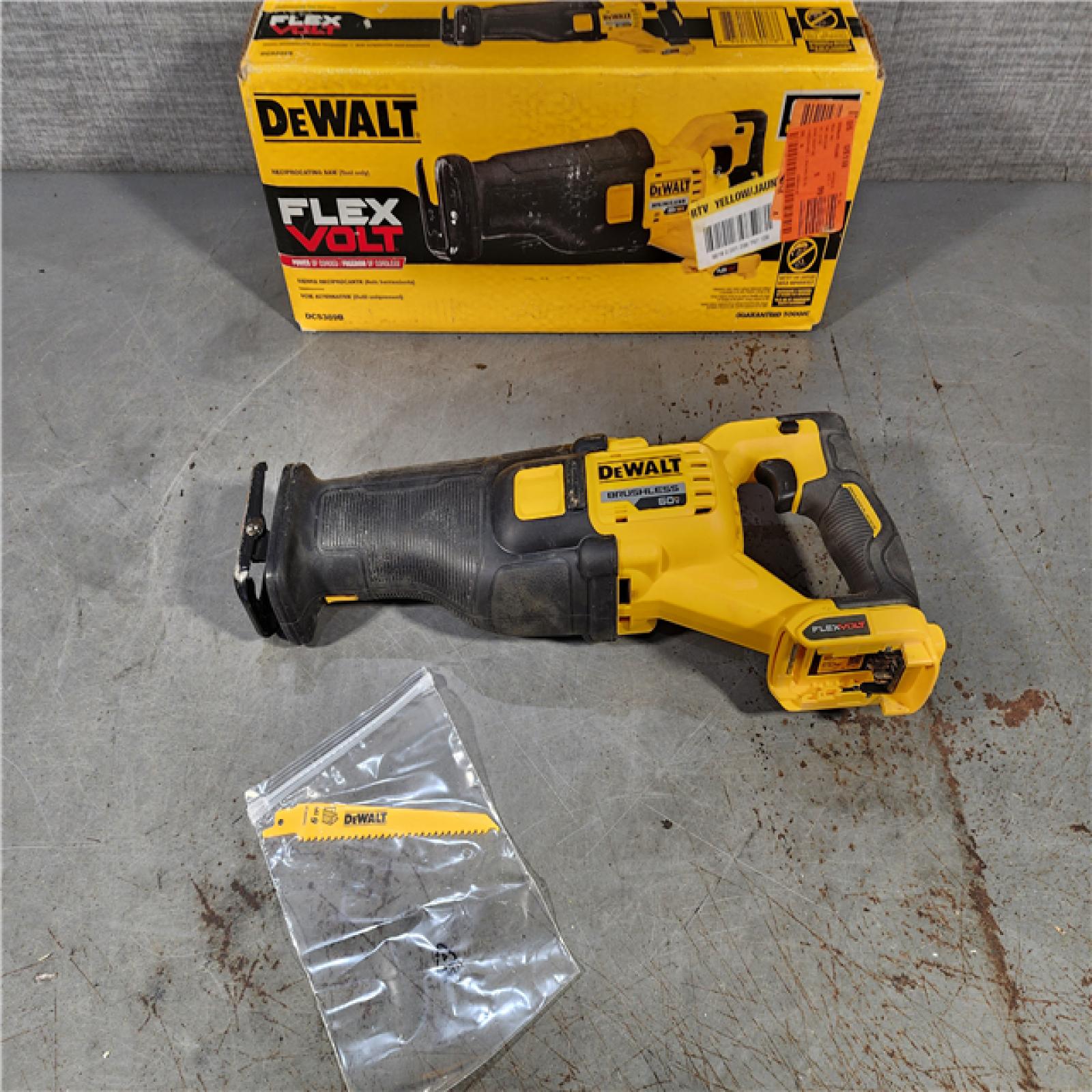 HOUSTON LOCATION - AS-IS DeWalt DCS389B FLEXVOLT 60V MAX Cordless Brushless Reciprocating Saw (Tool-Only)