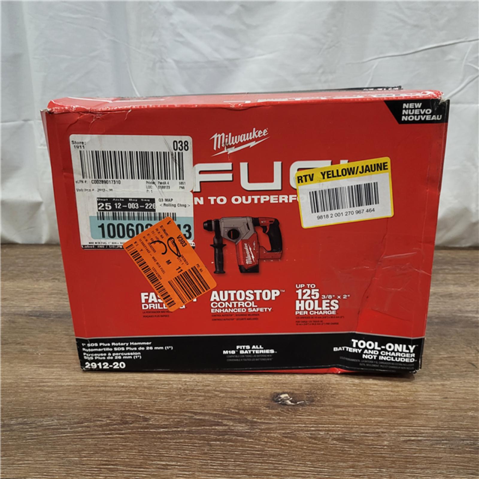 AS-IS Milwaukee M18 FUEL 1 SDS Plus Rotary Hammer