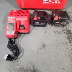 HOUSTON LOCATION - AS-IS Milwaukee 2904-22 Hammer Drill Driver Kit with Batteries  Charger & Tool Case  Red