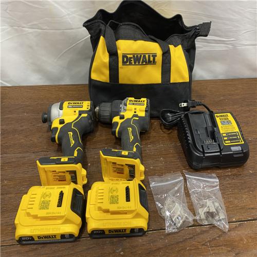 AS-ISDEWALT ATOMIC 20-Volt MAX Lithium-Ion Cordless Combo Kit (2-Tool) with (2) 2.0Ah Batteries, Charger and Bag