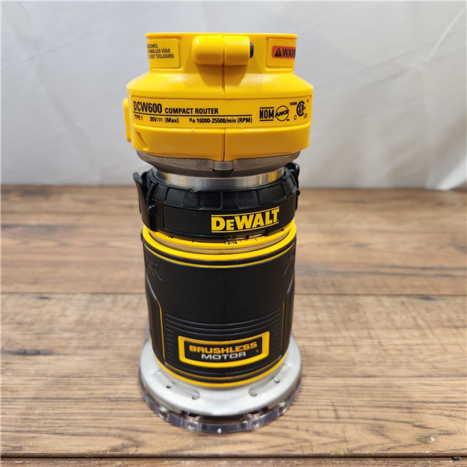 AS-IS Dewalt 20V MAX XR Brushless Cordless Compact Router (Tool Only)