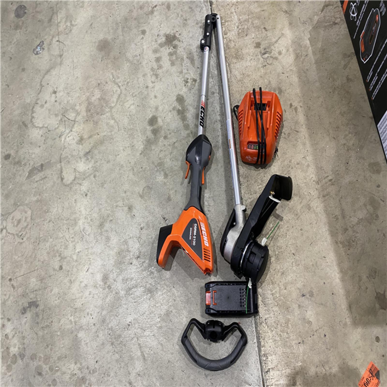 Houston location AS-IS Echo EFORCE 56V 16 in. Brushless Cordless Battery String Trimmer with 2.5Ah Battery and Charger - DSRM-2100C1