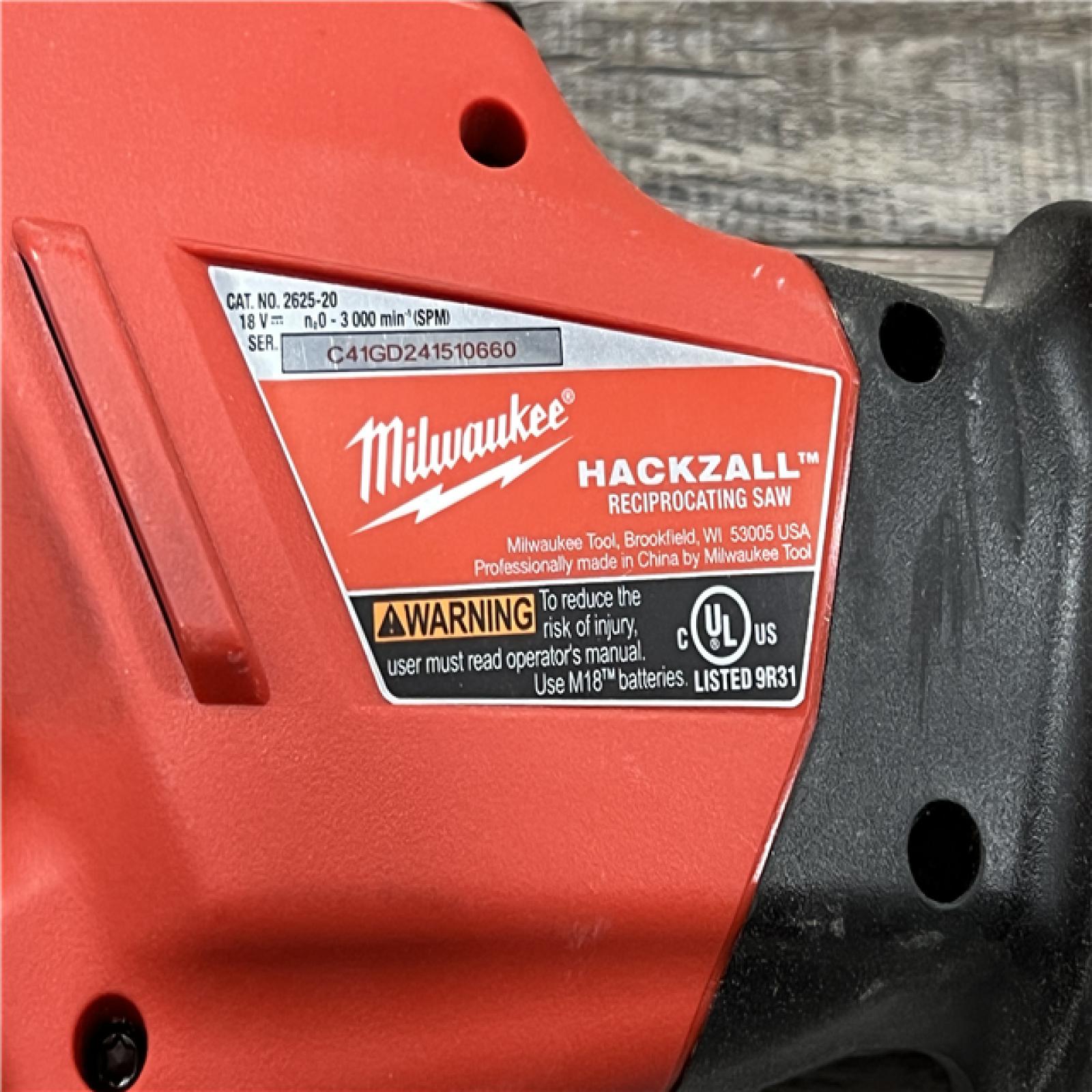 AS-IS Milwaukee M18 HACKZALL Reciprocating Saw