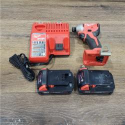 AS-IS Milwaukee M18 Compact Brushless 1/4  Hex Impact Driver Kit