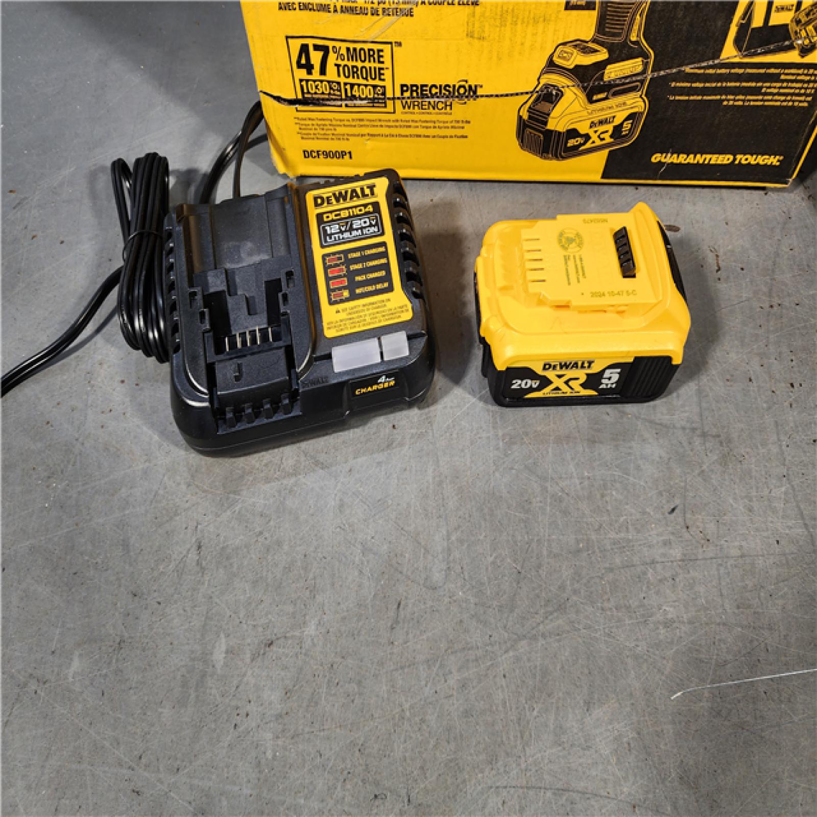 HOUSTON LOCATION - AS-IS DEWALT 20V MAX* XR 1/2  High Torque Impact Wrench with Hog Ring Anvil