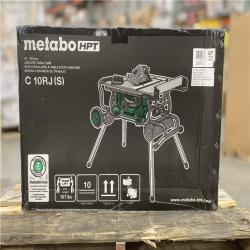 DALLAS LOCATION- Metabo HPT 10-in 15-Amp Table Saw with Micro Adjust Rip Fence and Caster Platform - 10 inch Jobsite Table Saw