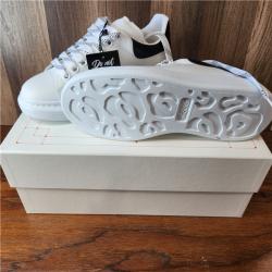 NEW! Alexander McQueen Oversized Low-Top Sneakers - Black/White - SZ 39