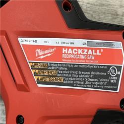 AS-IS MILWAUKEE M18 FUEL 18V Lithium-Ion Brushless Cordless HACKZALL Reciprocating Saw (Tool-Only)