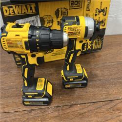 AS-IS 20V MAX XR Hammer Drill and ATOMIC Impact Driver 2 Tool Cordless Combo Kit with (2) 4.0Ah Batteries, Charger, and Bag