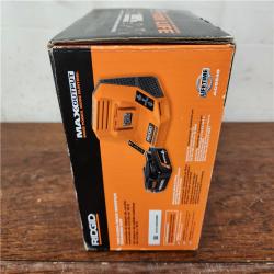 NEW! RIDGID 18V 4.0 Ah MAX Output Starter Kit with Rapid Charger