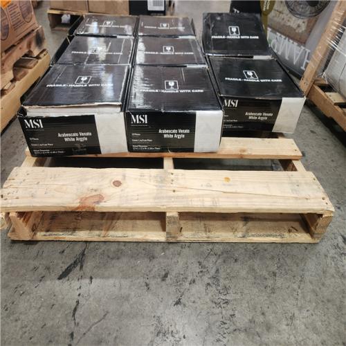 Phoenix Location Pallet of MSI Arabescato Venato 12x 12 Mesh Tile(80 Sheets)