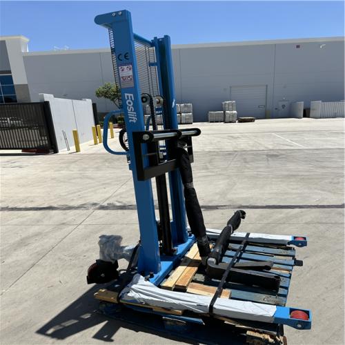 California AS-IS EOS lift Hand Stacker Model H10, Rated Capacity 2200 LBS, Max Lifting Height 63-Appears in Excellent Condition