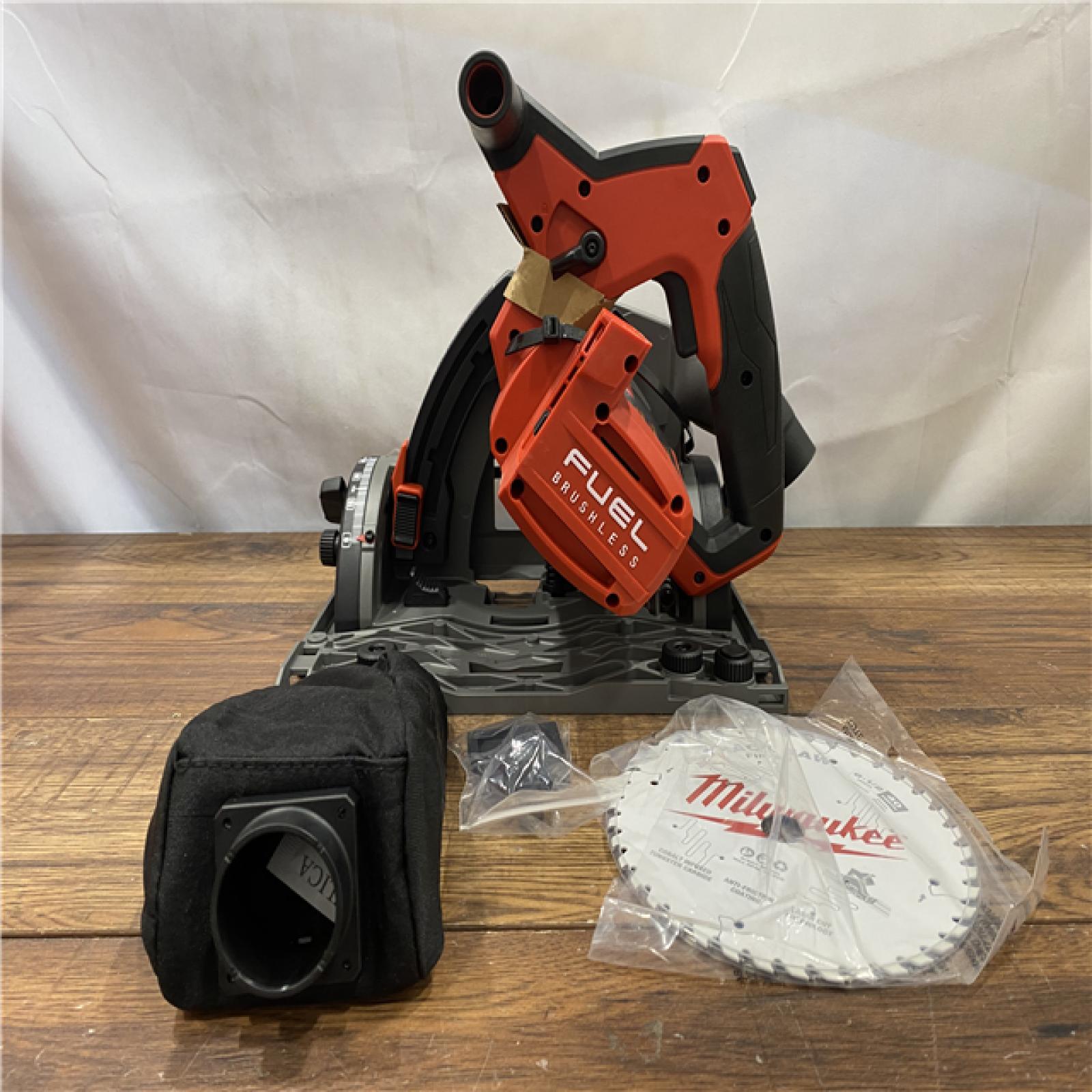 AS-IS Milwaukee M18 FUEL 18V Lithium-Ion Cordless Brushless 6-1/2 in. Plunge Cut Track Saw (Tool-Only)