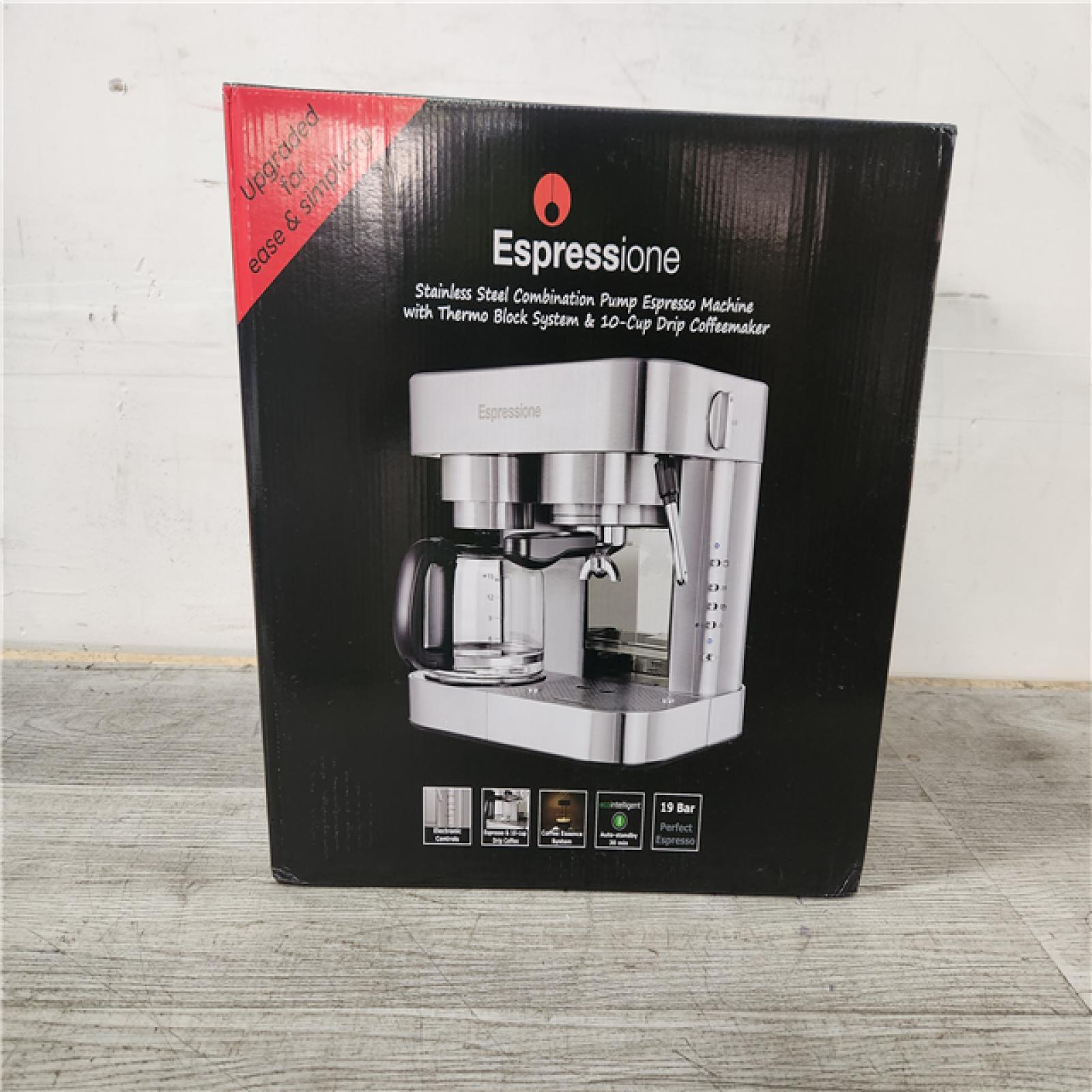 Phoenix Location Espressione 10-Cup Stainless Steel Coffee Maker and Espresso Machine 6