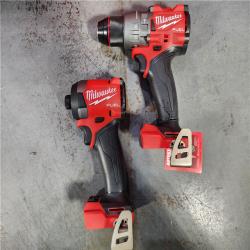 HOUSTON LOCATION - AS-IS (APPEARS LIKE NEW) Milwaukee M18 FUEL 18V Lithium-Ion Brushless Cordless Hammer Drill and Impact Driver Combo Kit (2-Tool) with 2 Batteries