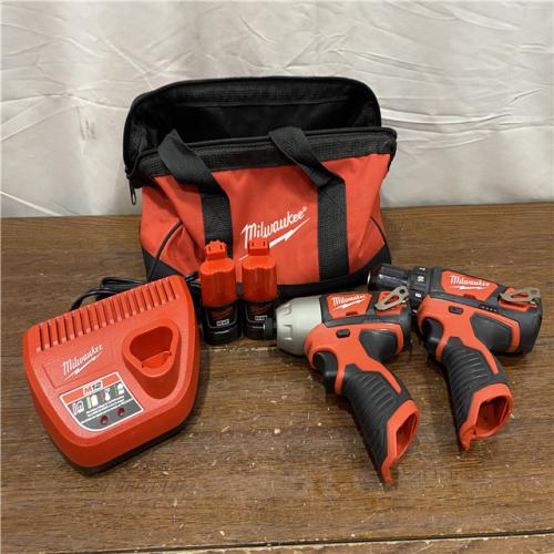 AS-ISM12 12V Lithium-Ion Cordless Drill Driver/Impact Driver Combo Kit with Two 1.5Ah Batteries, Charger and Bag (2-Tool)