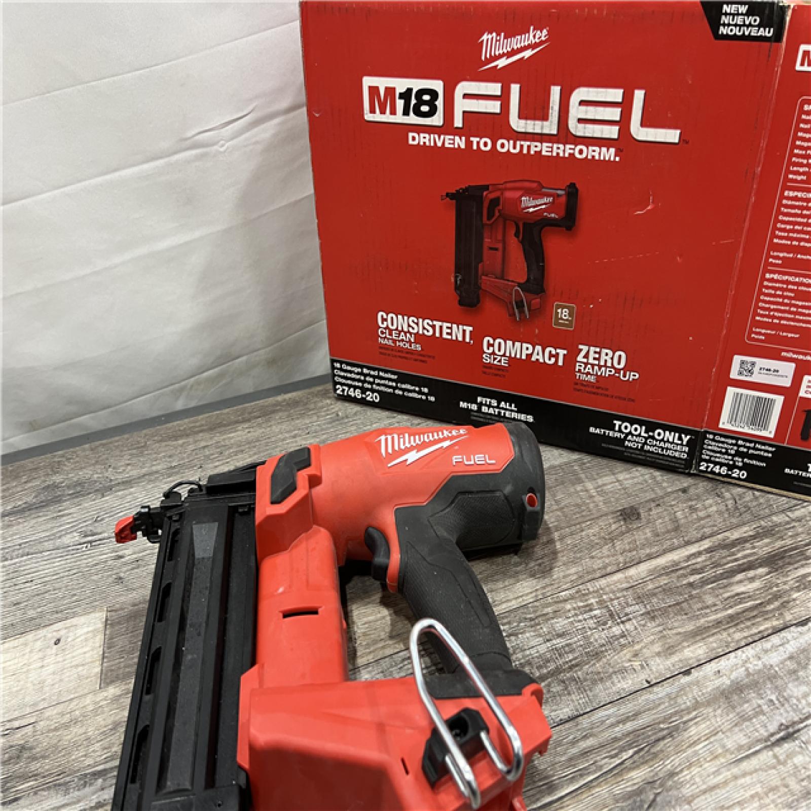 AS-IS Milwaukee M18 FUEL 18 Gauge Brad Nailer