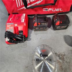 HOUSTON LOCATION - AS-IS (APPEARS LIKE NEW) M18 18-Volt Lithium-Ion Brushless Cordless FUEL Combo Kit (3-Tool) with 2-Batteries, 1-Charger, and Tool Bag