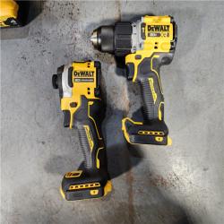 HOUSTON LOCATION - AS-IS DEWALT 20V MAX XR Hammer Drill and ATOMIC Impact Driver 2 Tool Cordless Combo Kit with (2) 4.0Ah Batteries, Charger, and Bag