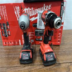 AS-IS Milwaukee M18 Compact Brushless 2-Tool Combo Kit