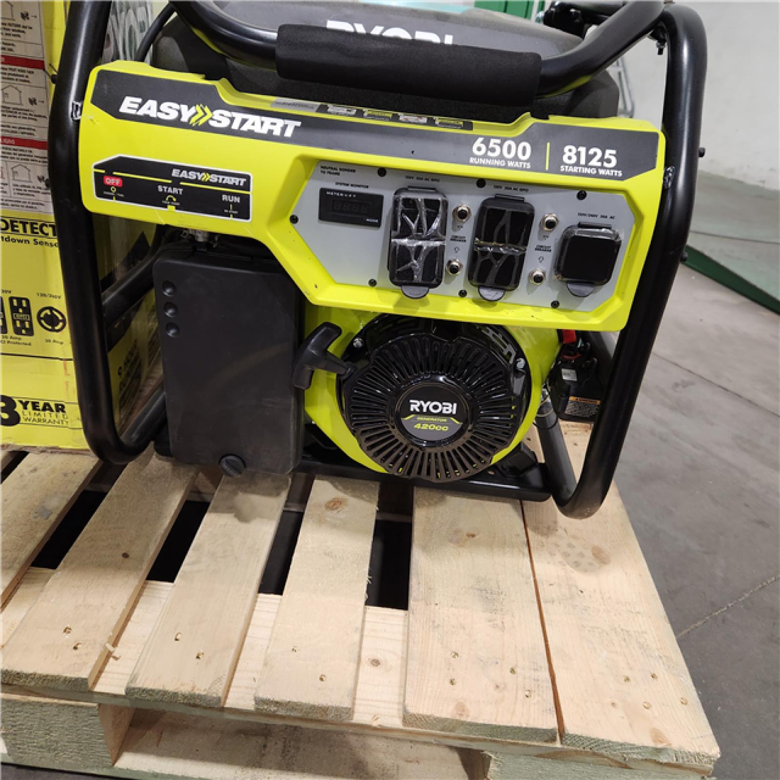 Dallas Location - As-Is Ryobi 6500-Watt Generator