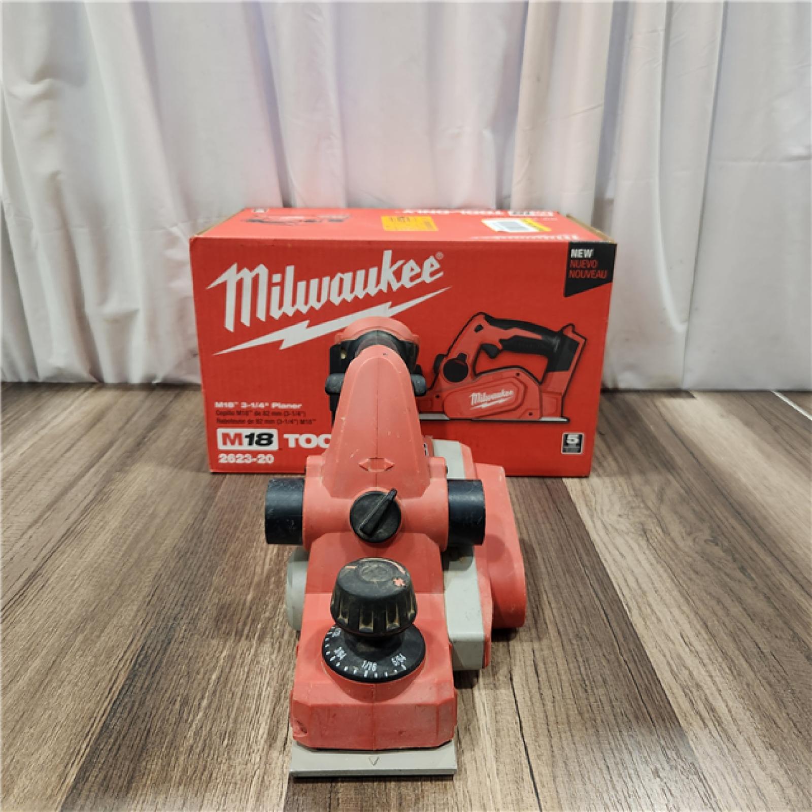 AS IS Milwaukee M18 18-Volt Lithium-Ion Cordless 3-1/4 in. Planer (Tool-Only)