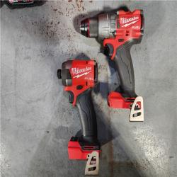 HOUSTON LOCATION - AS-IS Milwaukee M18 FUEL 18V Lithium-Ion Brushless Cordless Hammer Drill and Impact Driver Combo Kit (2-Tool) with 2 Batteries