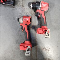 HOUSTON LOCATION - AS-IS M18 18V Lithium-Ion Brushless Cordless Compact Drill/Impact Combo Kit (2-Tool) W/(2) 2.0 Ah Batteries, Charger & Bag