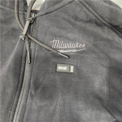 AS-IS Milwaukee M12 Lithium-Ion Cordless Black Heated Jacket Hoodie Kit (X-Large)