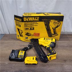 AS-IS DEWALT 20V MAX XR 15 Ga. Cordless 34 Deg Nailer 20 V