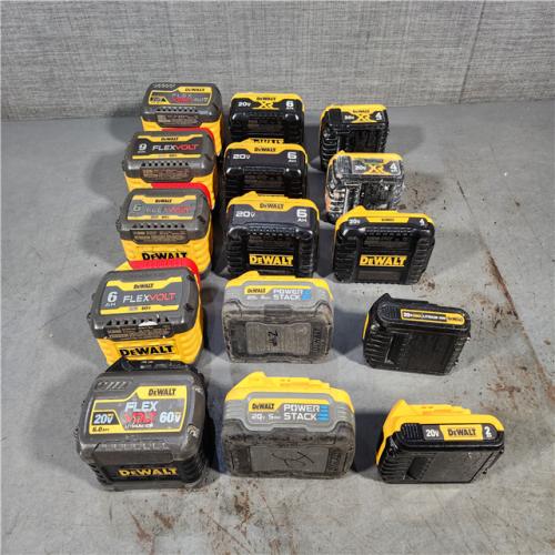 HOUSTON LOCATION - AS-IS DEWALT BATTERY PACK QTY - 15