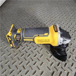 HOUSTON LOCATION - AS-IS (APPEARS LIKE NEW) DeWalt DCG405B 20V Max XR 4.5-Inch Slide Switch Small Angle Grinder (Tool Only)